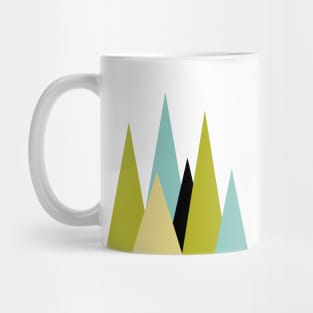 Mid Century Modern Triangles Mug